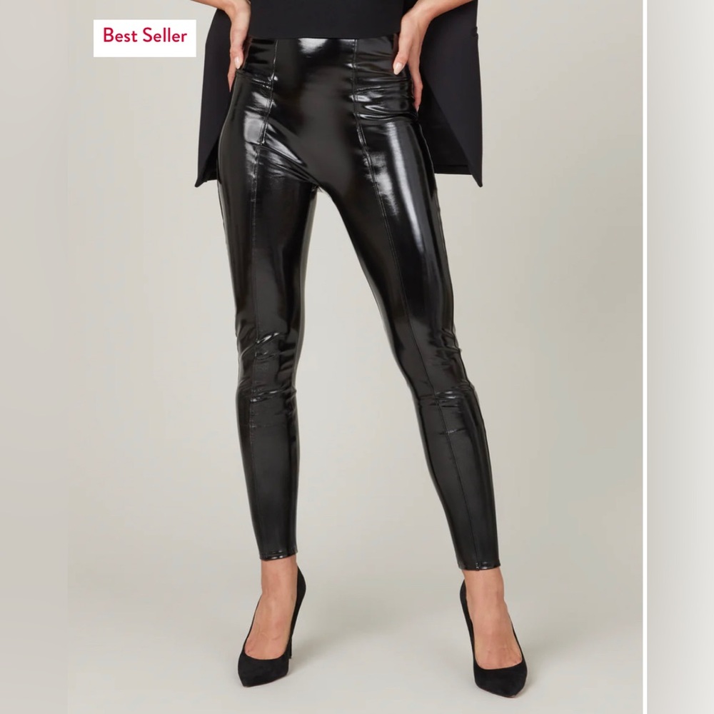 Spanx Faux Patent Leather Leggings